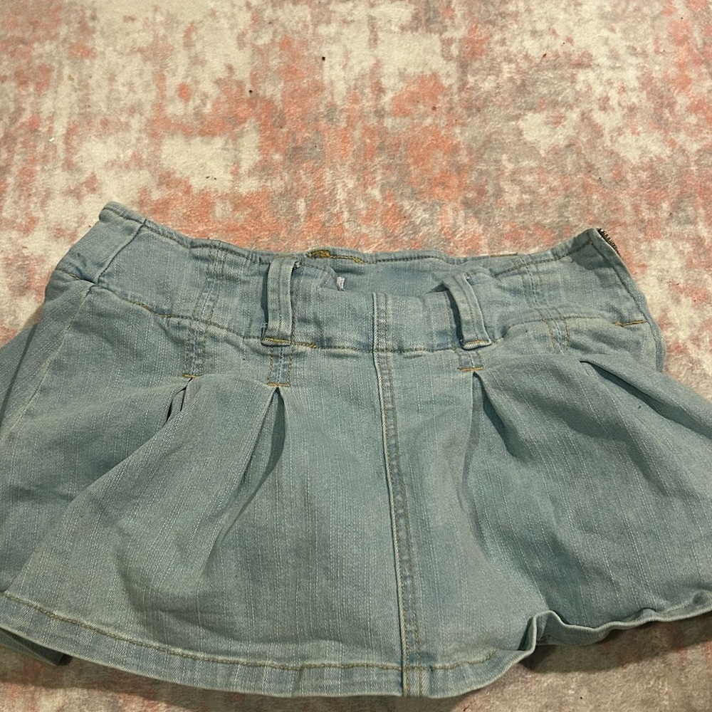 Fashion Nova Light Blue Mini Skirt